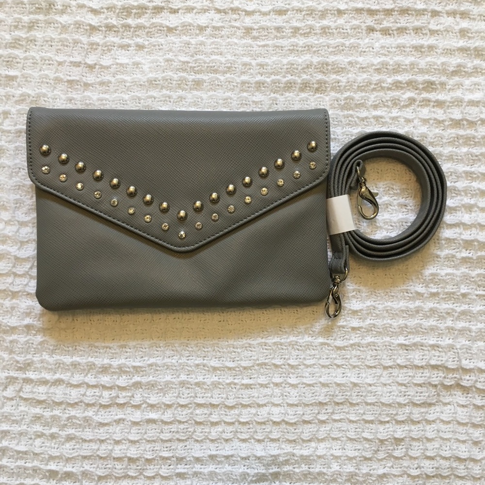 New Grace Adele grey “Joss” Clutch